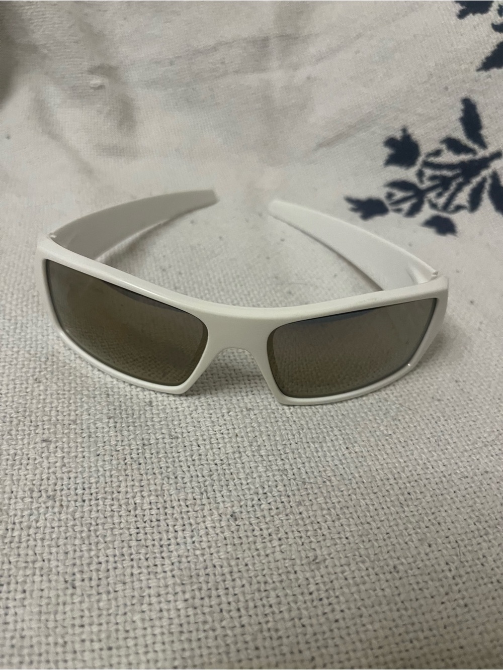 Oakley Gascan White Sunglasses with Brown Lenses